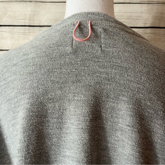 Free People Movement Surfside Cyclebar Gray Cropped Sweatshirt with Black Logo - Picture 6 of 12